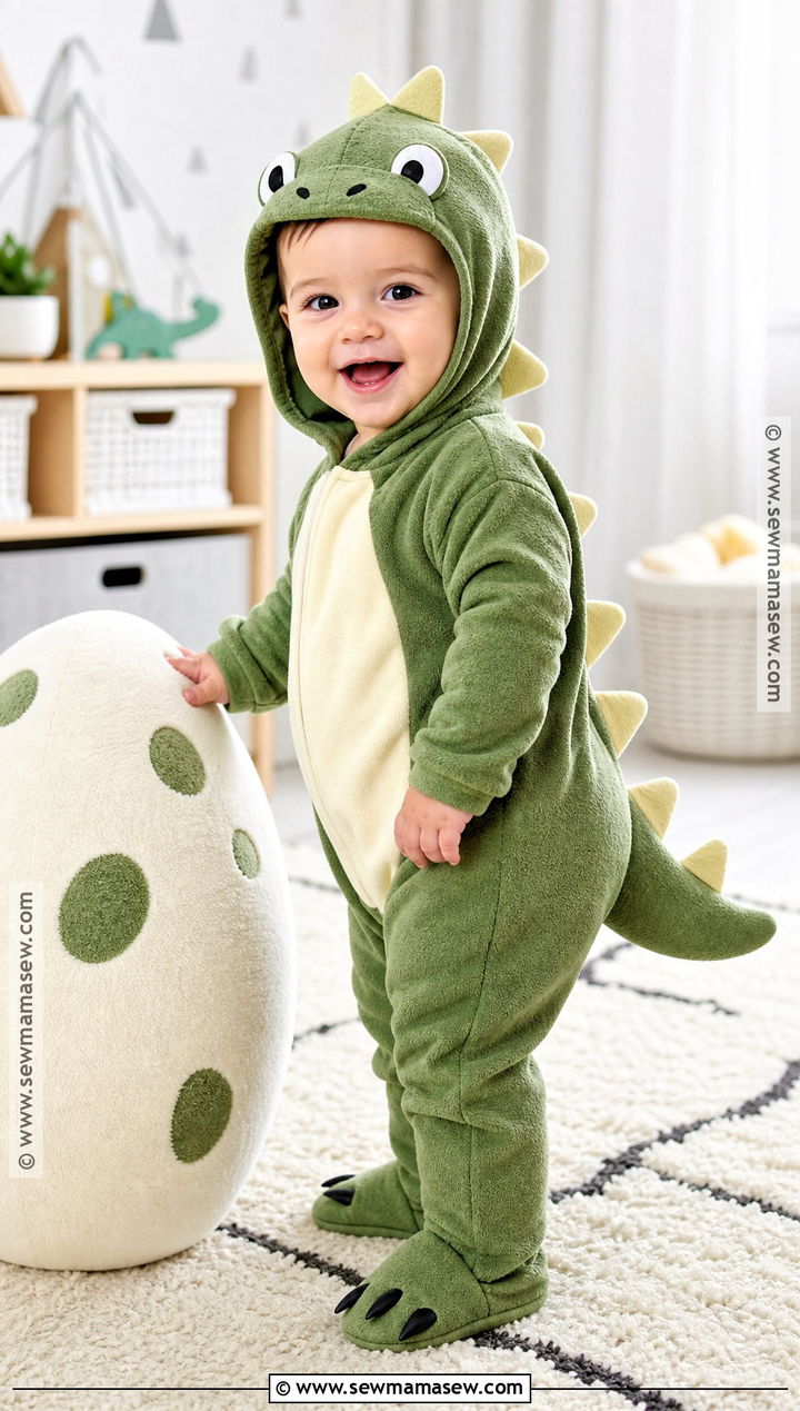 Baby Dinosaur Costume With Soft Spikes - 30 baby costumes for boys