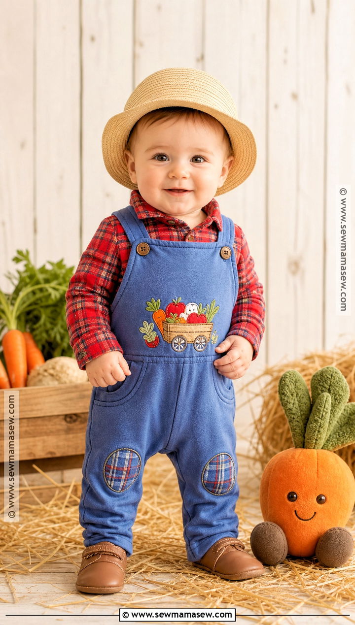 Baby Farmer Costume With Soft Overalls - 30 baby costumes for boys