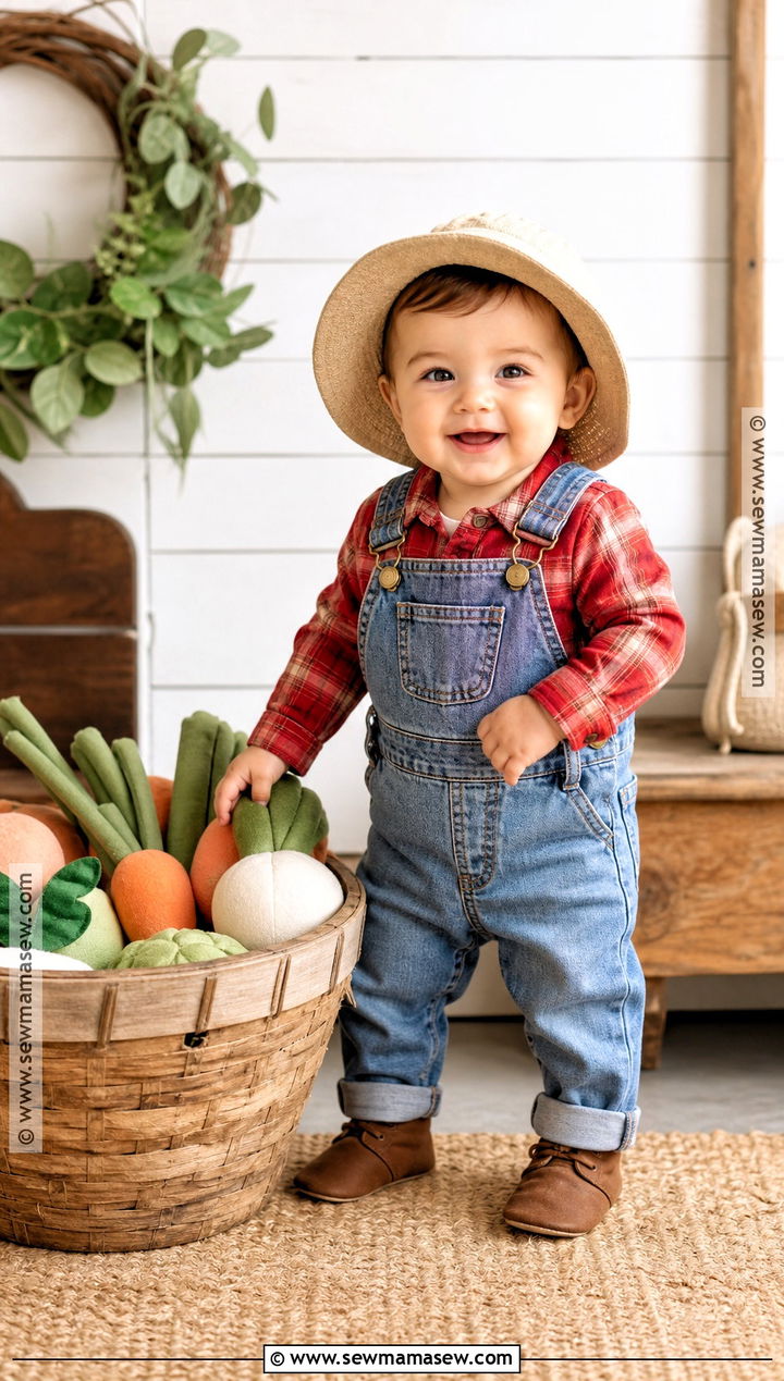 Baby Farmer Costume - 50 baby halloween costumes