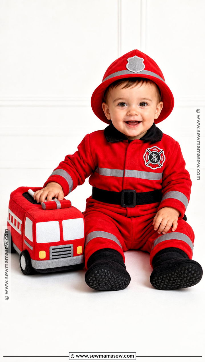 Baby Firefighter Halloween Costume - 40 baby halloween costumes for boys