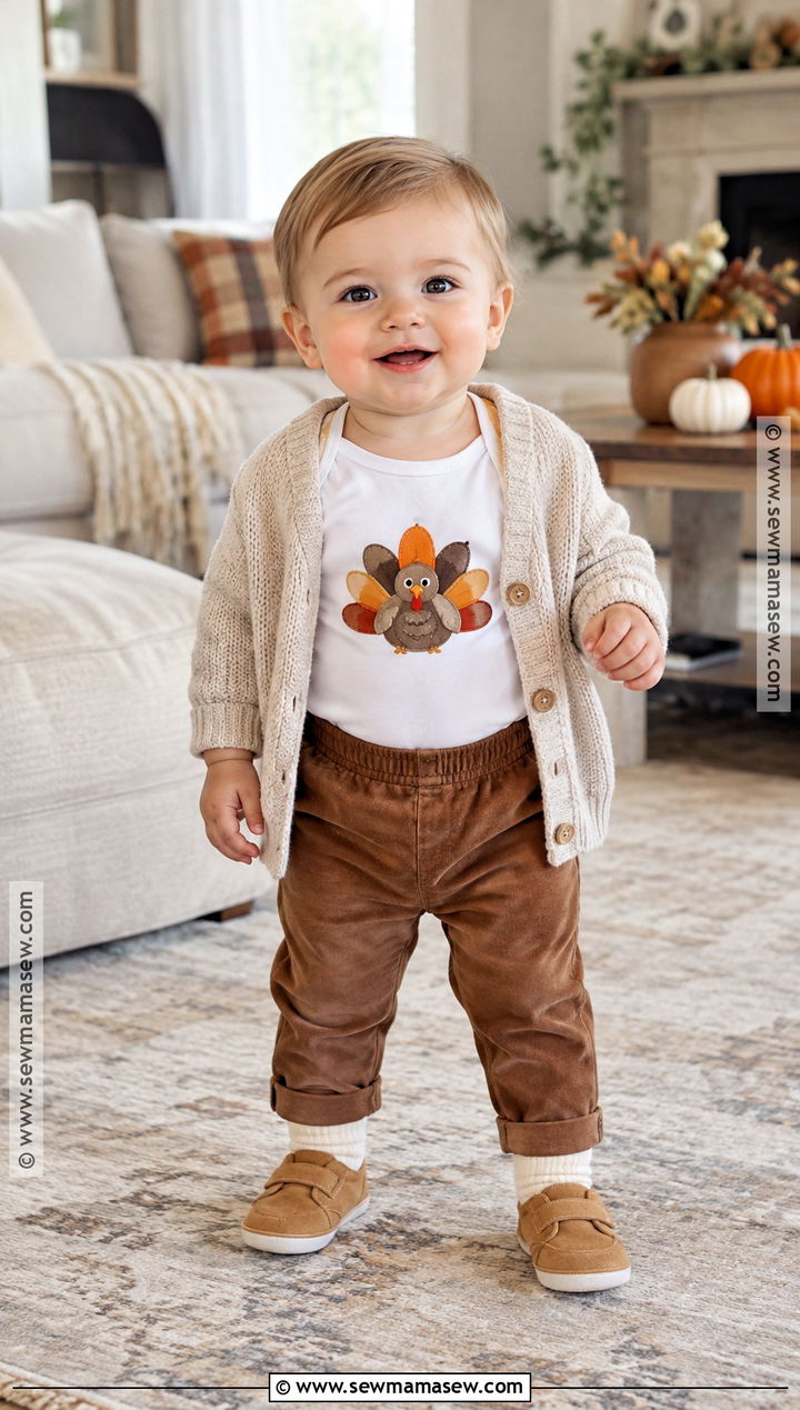Baby First Thanksgiving Bodysuit Outfit - 25 baby thanksgiving outfit ideas