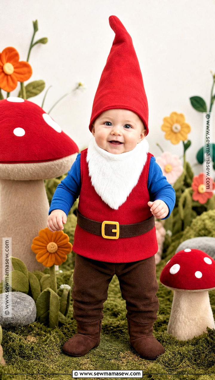 Baby Garden Gnome Costume - 30 funny baby halloween costumes