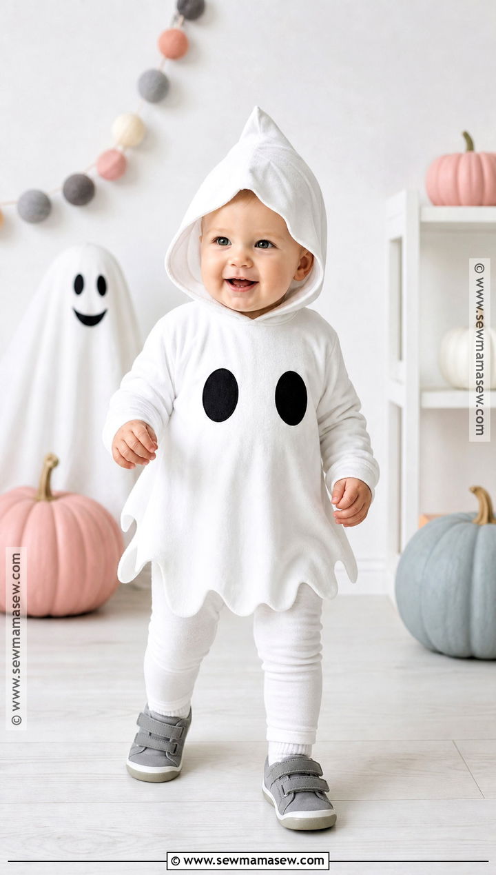 Baby Ghost Halloween Costume - 35 one year old halloween costume ideas