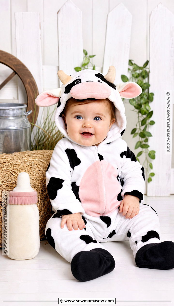 Baby Girl Cow Costume - 30 Baby Girl Halloween Costume Ideas