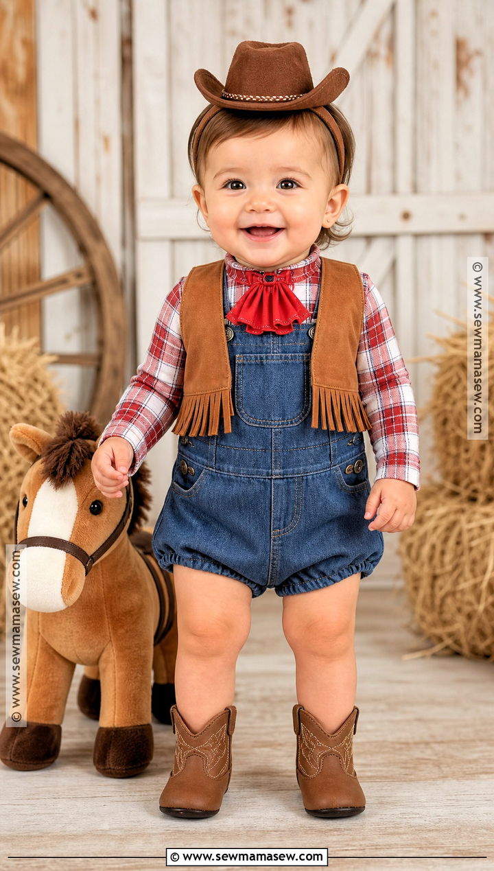 Baby Girl Cowgirl Costume - 30 Baby Girl Halloween Costume Ideas