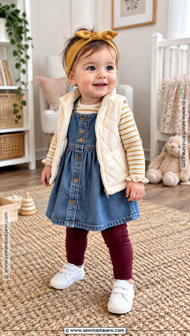 Baby Girl Fall Denim Dress Outfit - 15 baby girl dresses fall