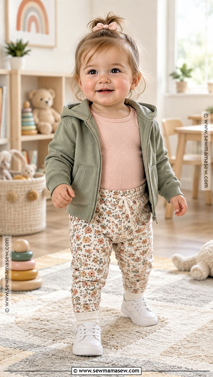 Baby Girl Fall Hoodie And Floral Pants Outfit - 15 baby girl fall clothes