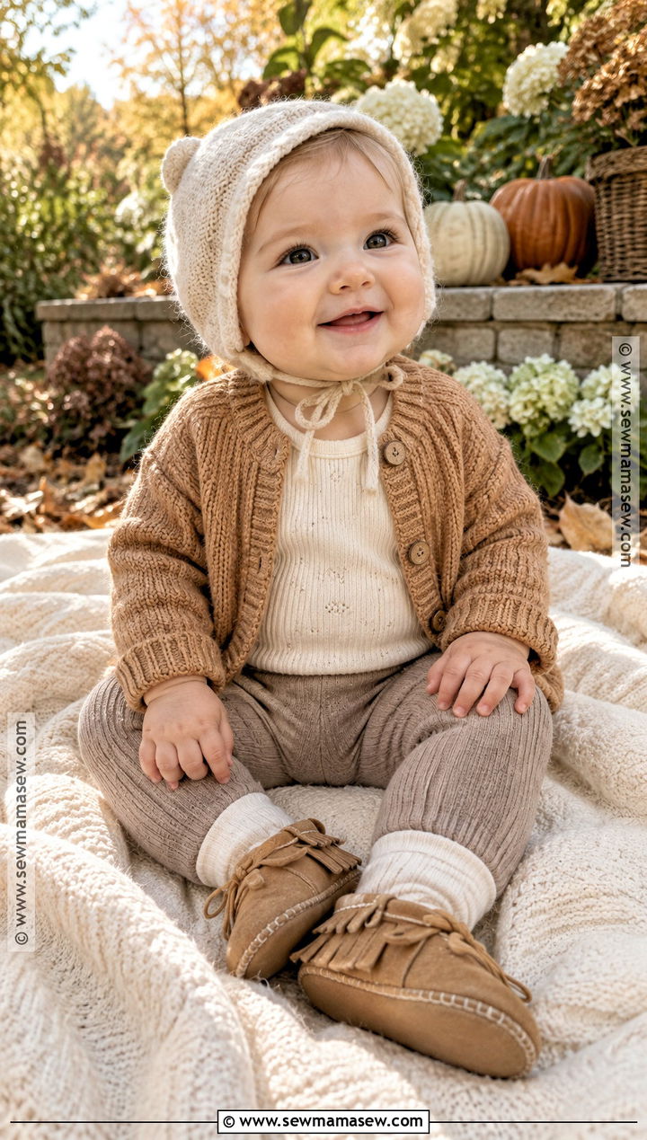 Baby Girl Fall Neutral Layered Outfit - 15 baby girl style fall ideas
