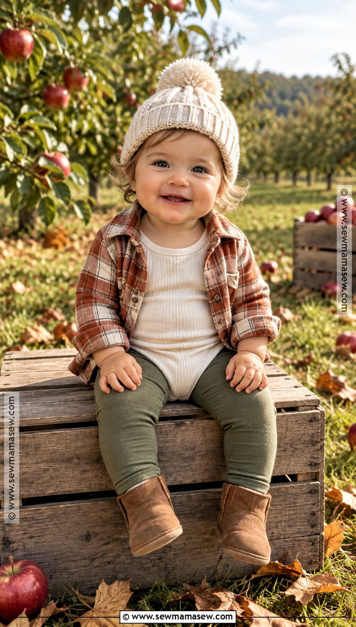 Baby Girl Fall Outfit With A Flannel Shirt - 25 baby girl fall outfits