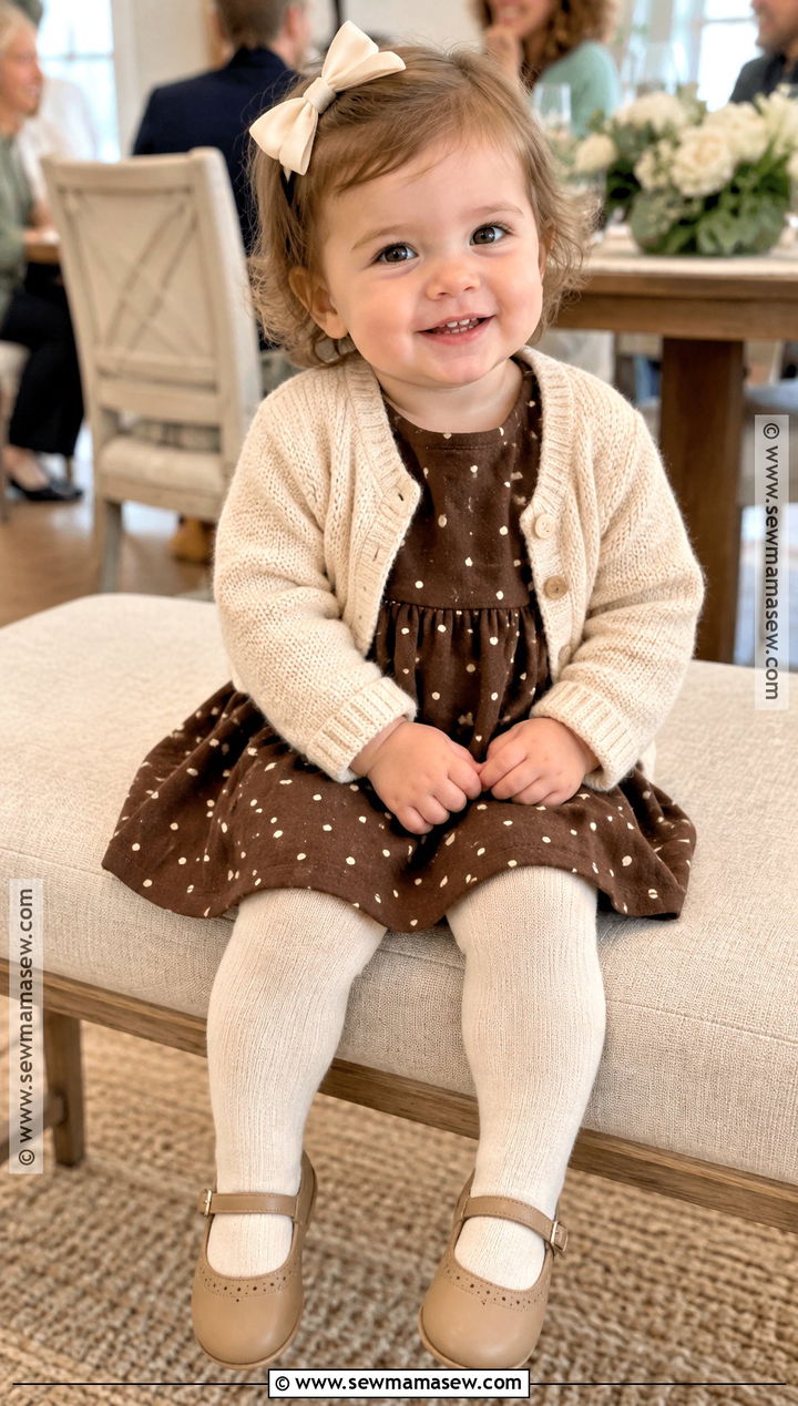 Baby Girl Fall Outfit With A Polka Dot Dress - 25 baby girl fall outfits
