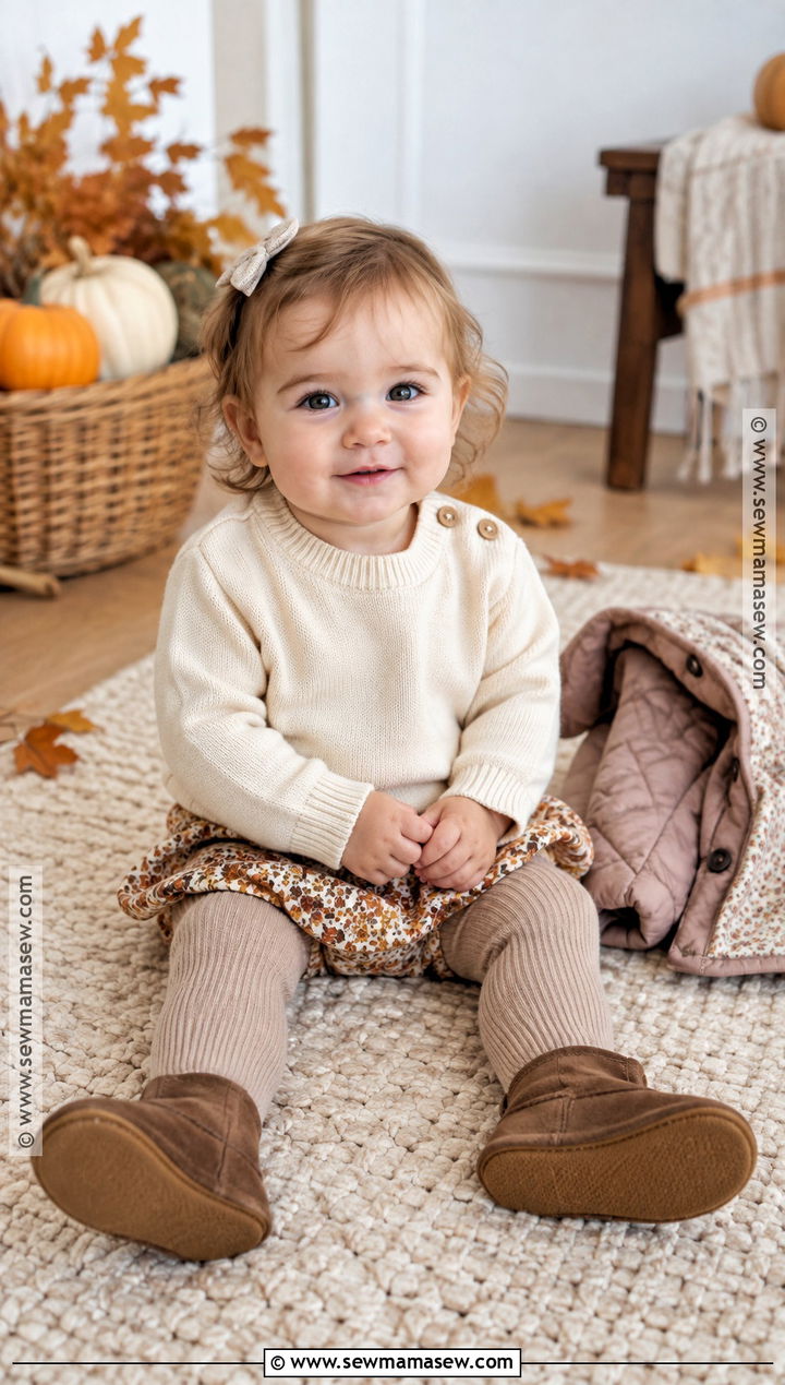 Baby Girl Fall Outfit With A Sweater And Bloomers - 25 baby girl fall outfits
