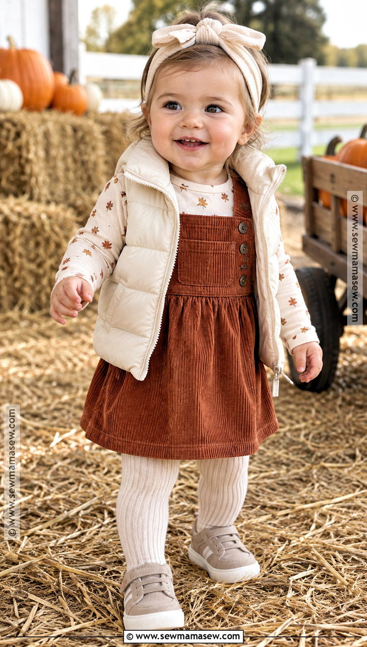 Baby Girl Fall Overall Dress Outfit - 15 baby girl dresses fall