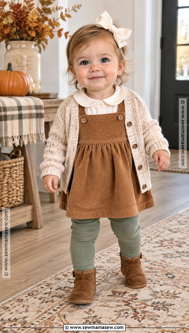 Baby Girl Fall Pinafore Dress Outfit - 15 baby girl dresses fall