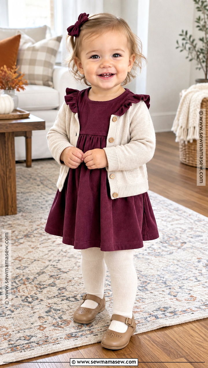 Baby Girl Fall Ruffle Dress Outfit - 15 baby girl dresses fall