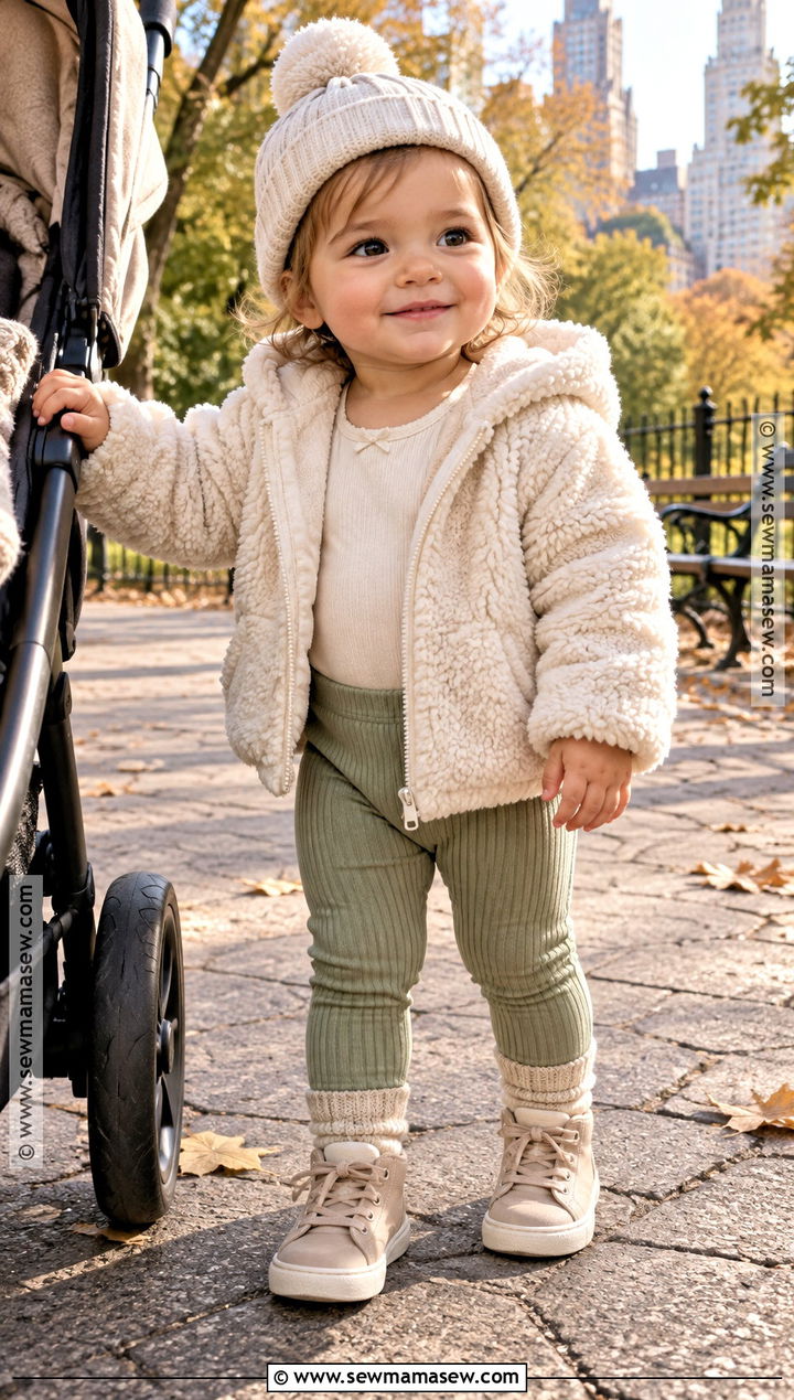 Baby Girl Fall Teddy Jacket Outfit - 15 baby girl style fall ideas