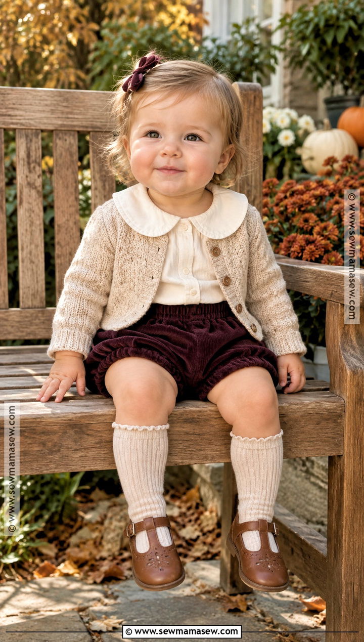 Baby Girl Fall Vintage Collar Outfit - 15 baby girl style fall ideas