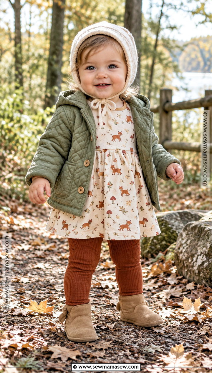 Baby Girl Fall Woodland Dress Outfit - 15 baby girl dresses fall