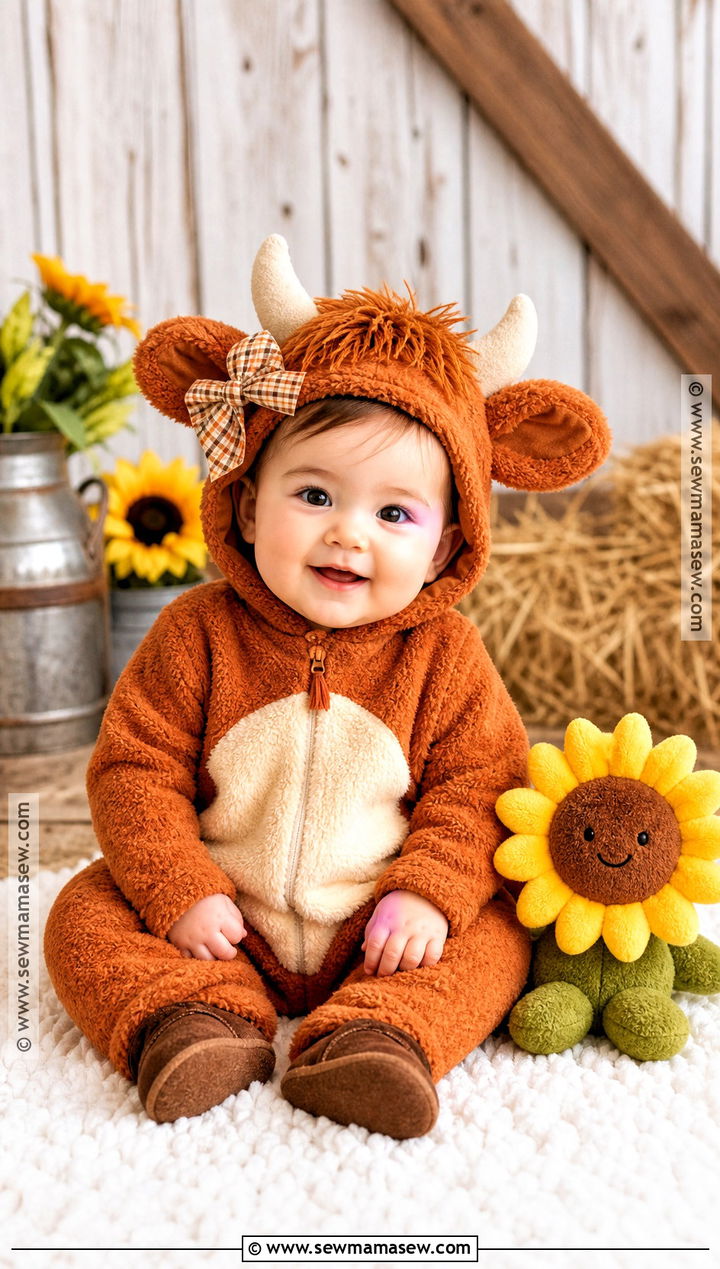 Baby Girl Highland Cow Costume - 40 baby girl halloween costumes