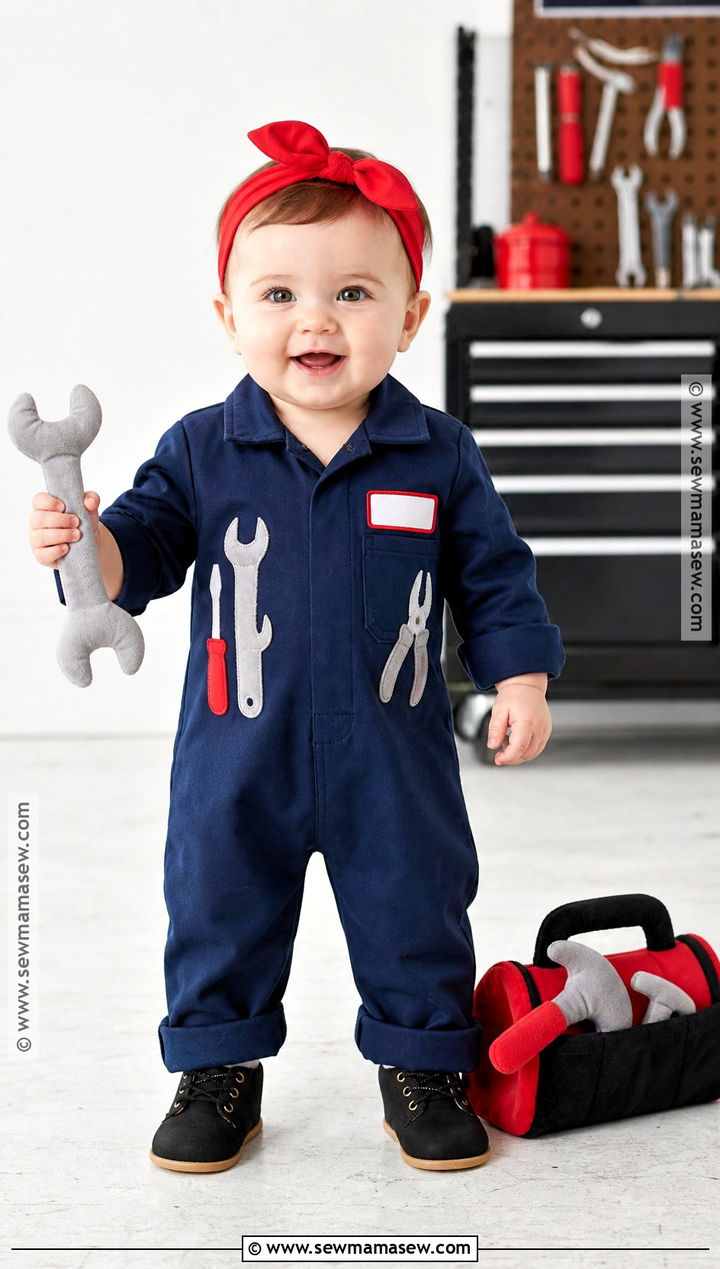 Baby Girl Mechanic Costume - 30 Baby Girl Halloween Costume Ideas