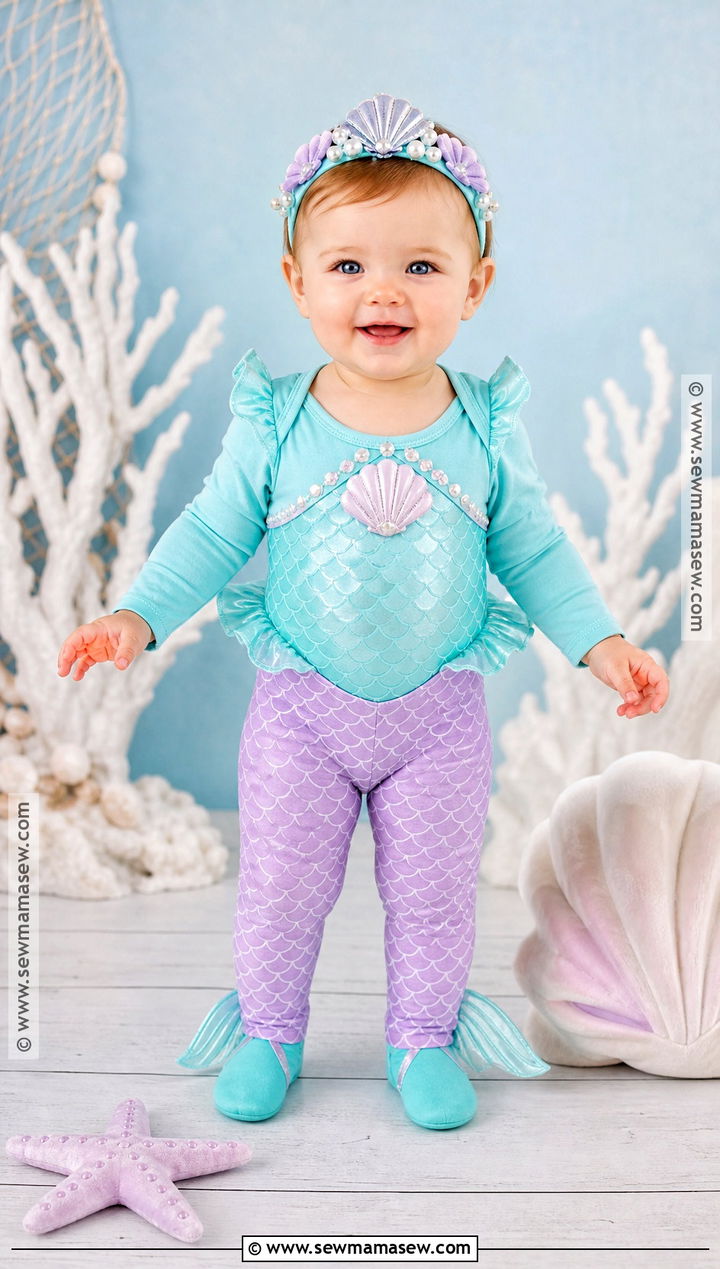 Baby Girl Mermaid Costume - 30 Baby Girl Halloween Costume Ideas