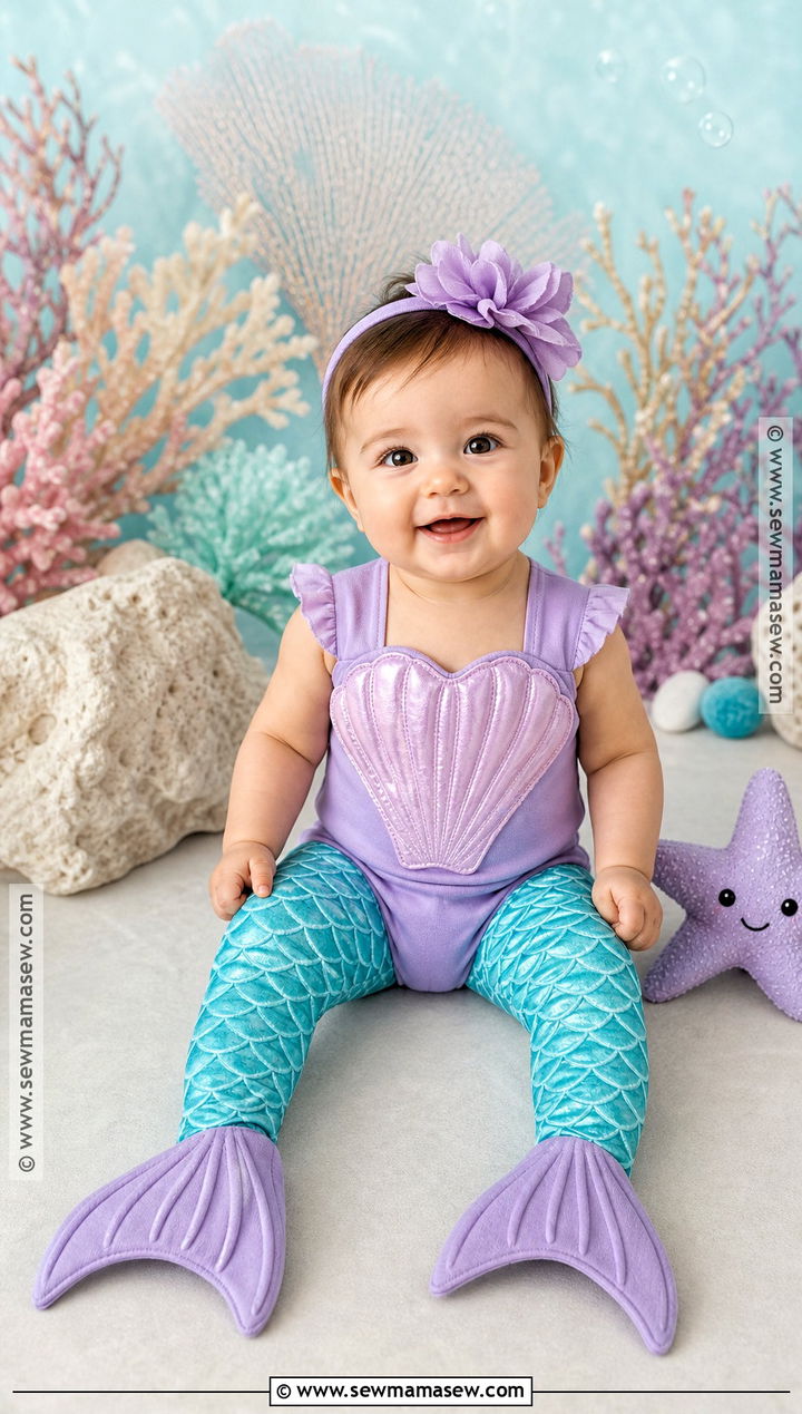 Baby Girl Mermaid Costume - 40 baby girl halloween costumes