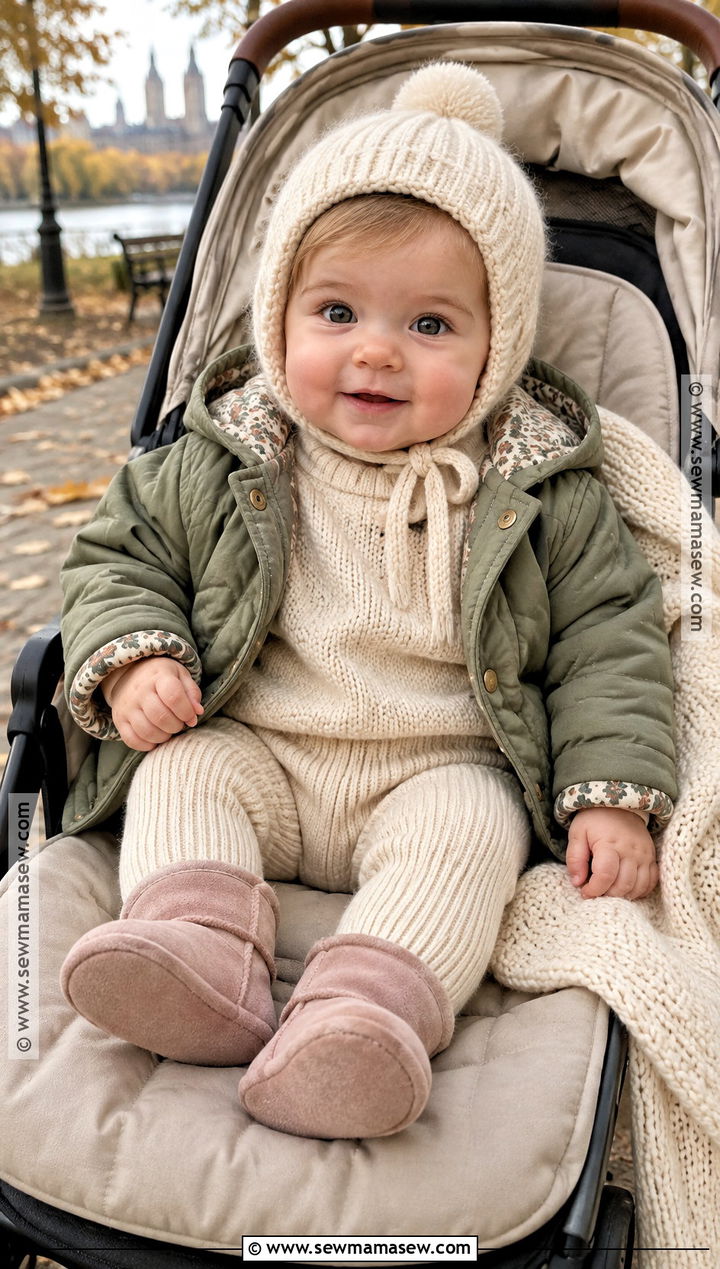 Baby Girl Oatmeal Knit Set Outfit - 20 Baby Girl Autumn Outfits