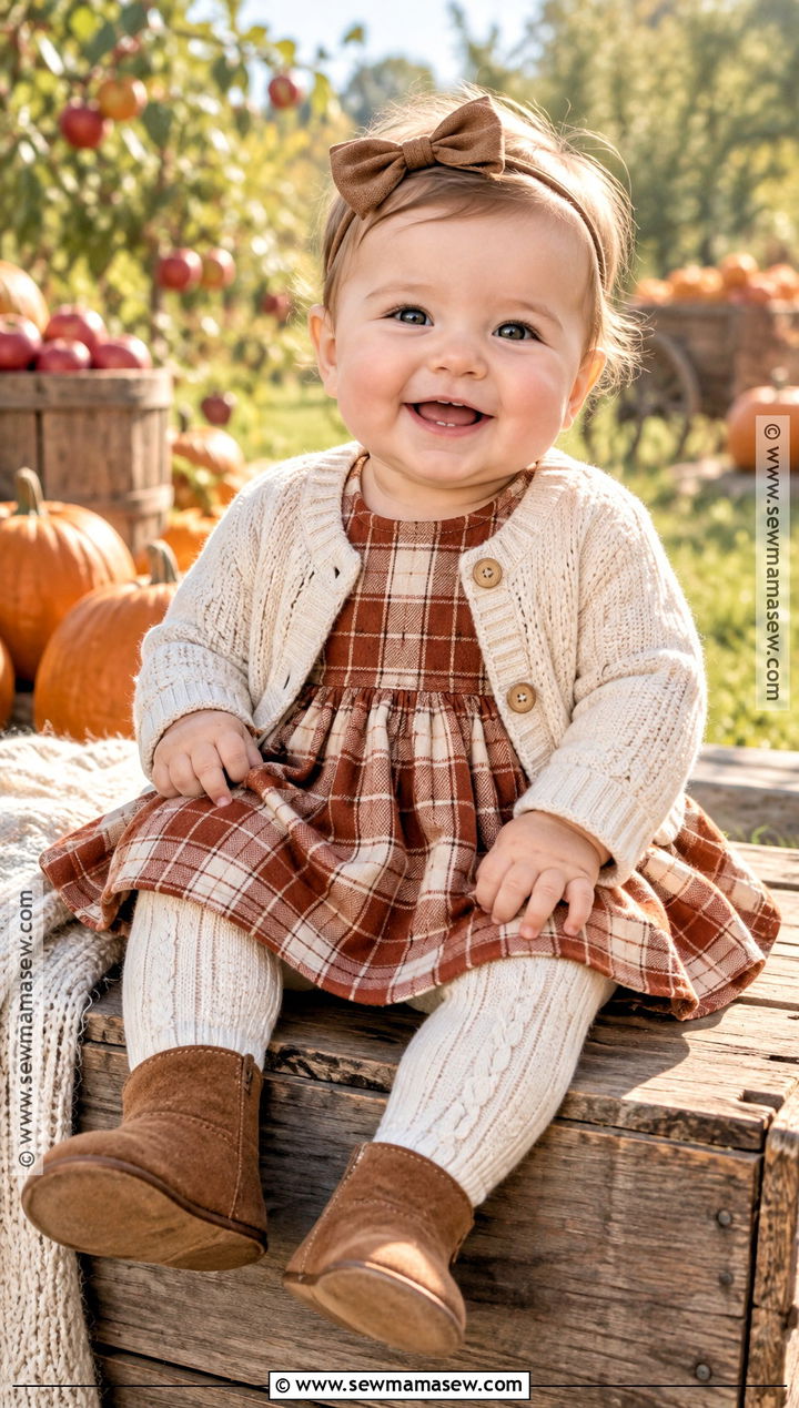Baby Girl Plaid Dress Outfit - 15 baby girl fall fashion ideas