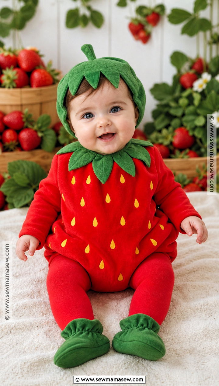 Baby Girl Strawberry Costume - 30 baby girl costumes