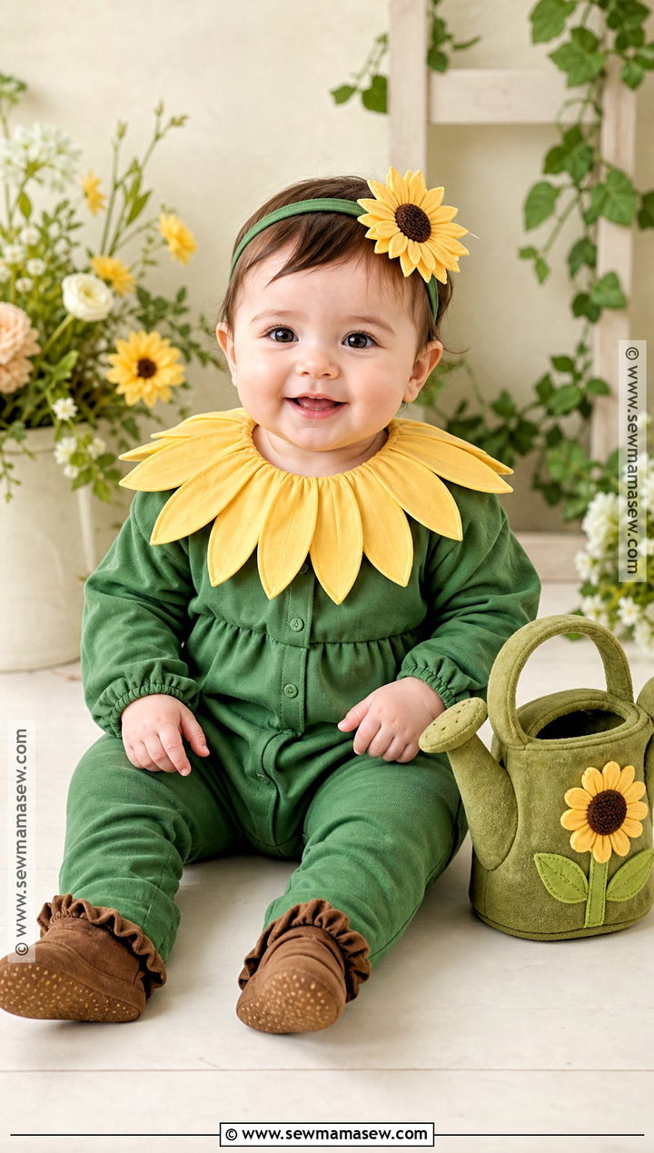 Baby Girl Sunflower Costume - 40 baby girl halloween costumes
