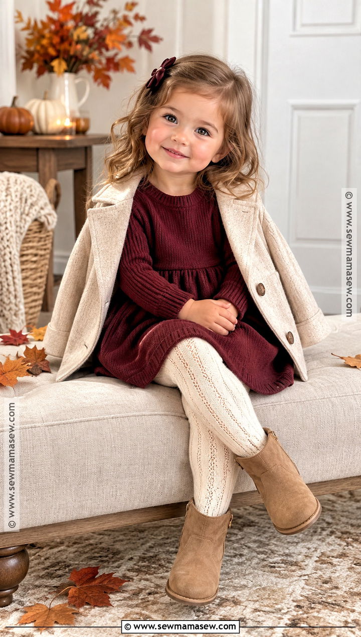 Baby Girl Sweater Dress And Tights Outfit - 15 baby girl fall fashion ideas