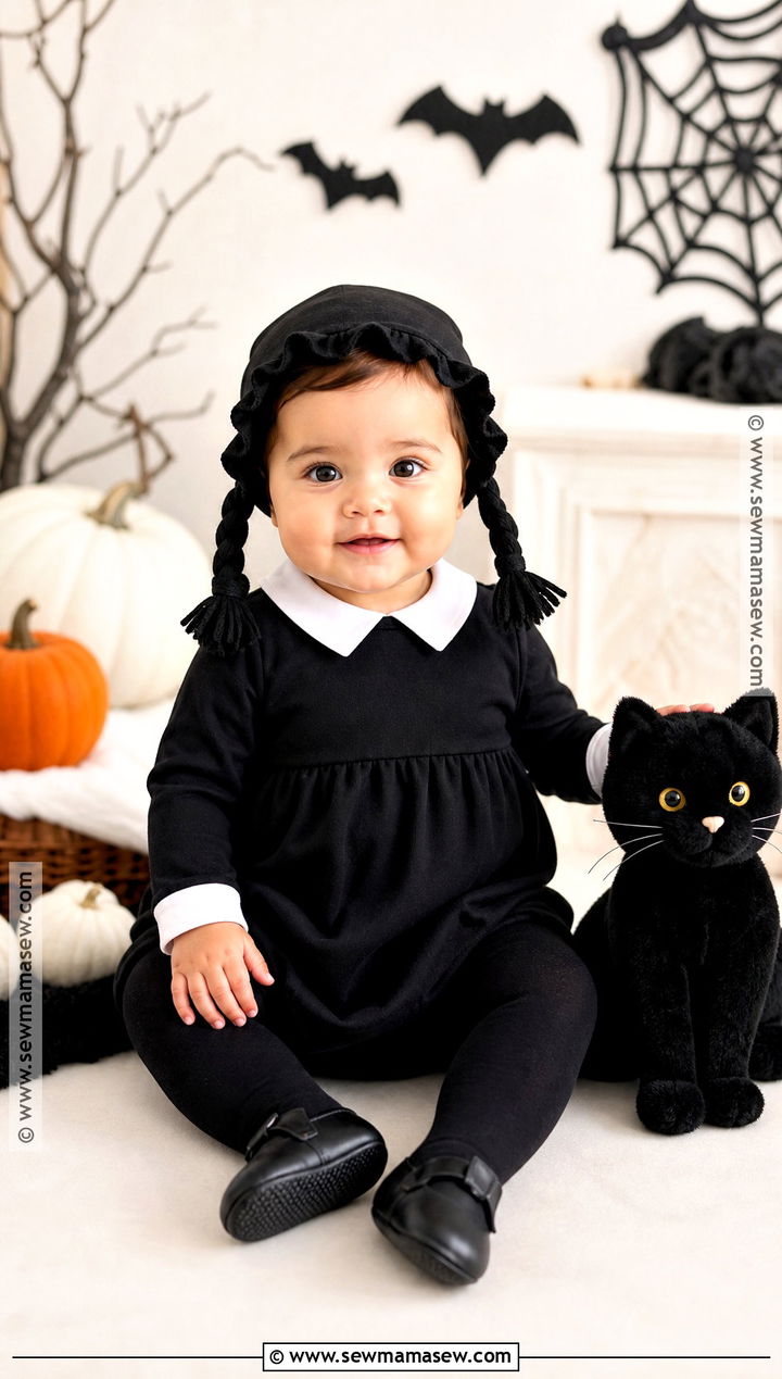 Baby Girl Wednesday Addams Costume - 40 baby girl halloween costumes