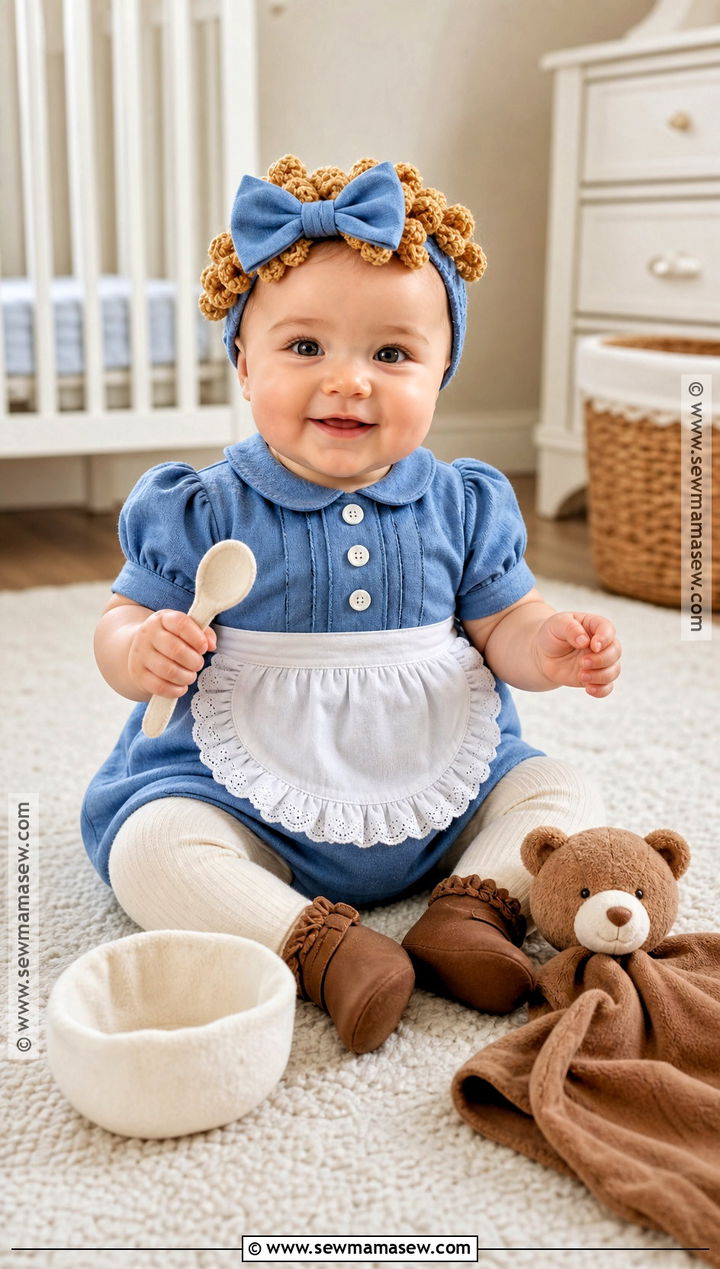 Baby Goldie Locks Costume With Golden Curls - 35 goldie locks costume ideas