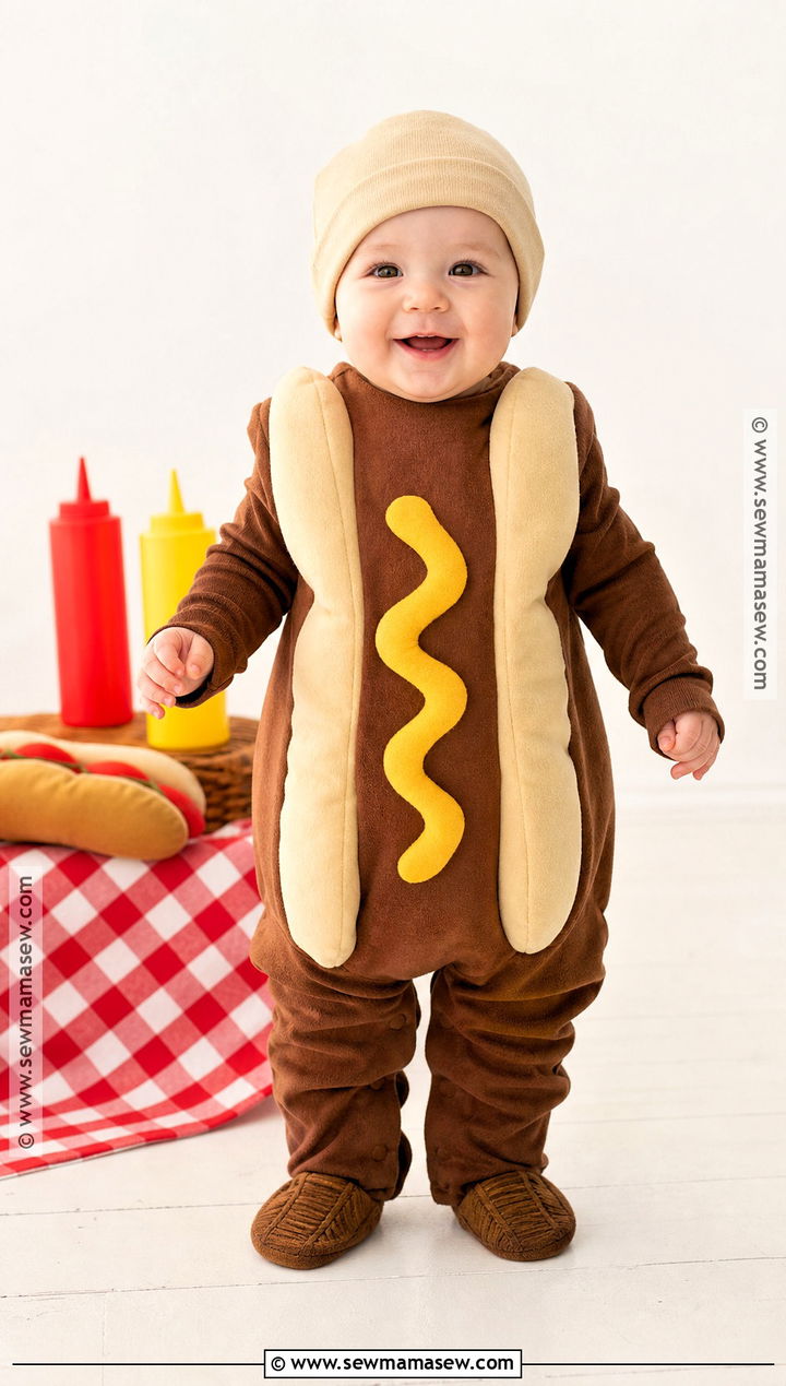 Baby Hot Dog Halloween Costume - 30 funny baby halloween costumes