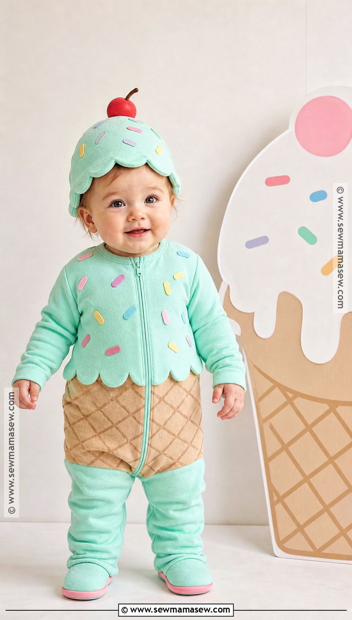 Baby Ice Cream Costume - 50 baby halloween costumes