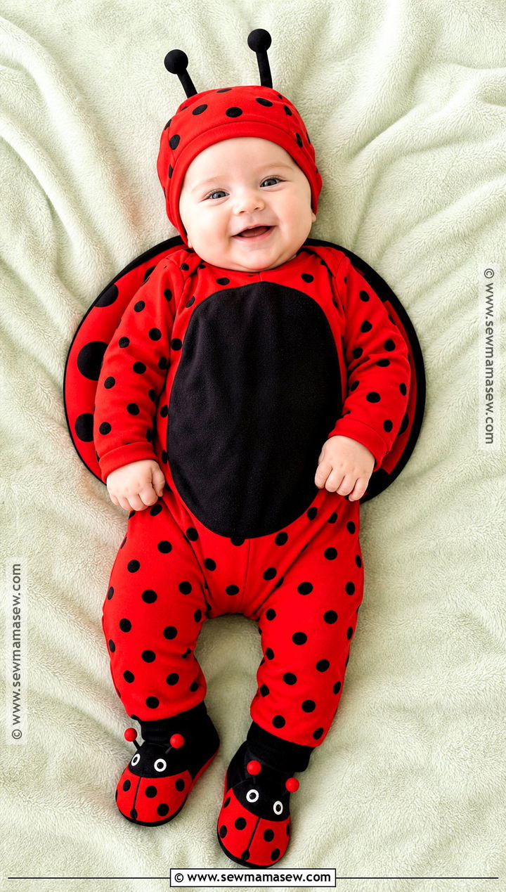 Baby Ladybird Costume With Spotted Romper - 30 ladybird costume ideas