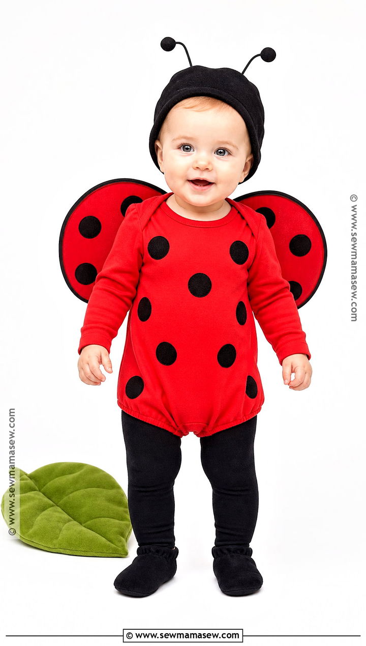 Baby Ladybug Costume With Red Wings - 30 halloween baby costumes