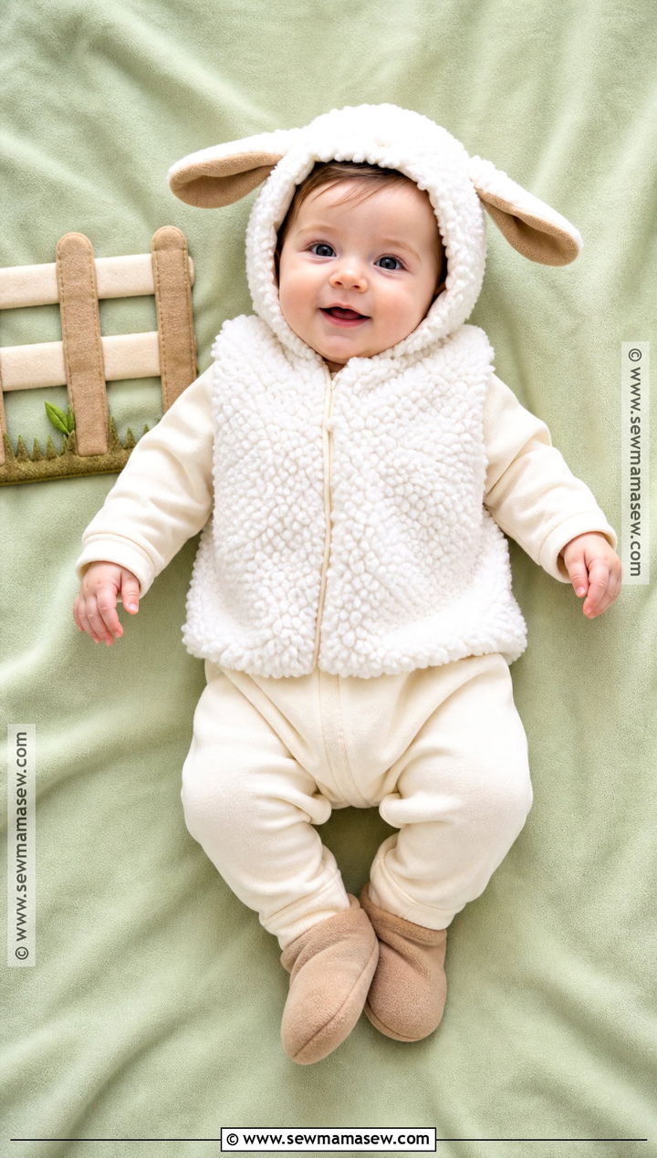 Baby Lamb Costume - 50 baby halloween costumes