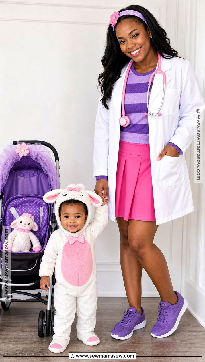 Baby Lambie And Parent Doc McStuffins Costume - 30 Doc Mcstuffins Costume Ideas