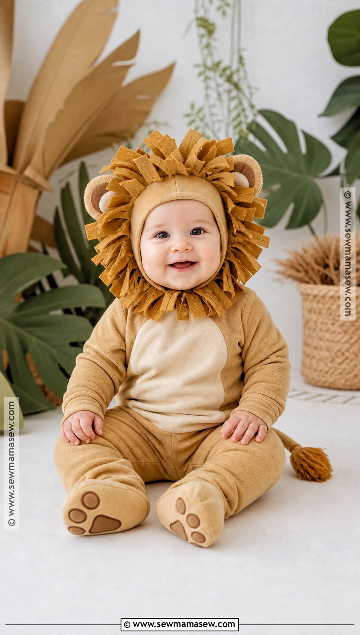 Baby Lion Costume - 50 baby halloween costumes
