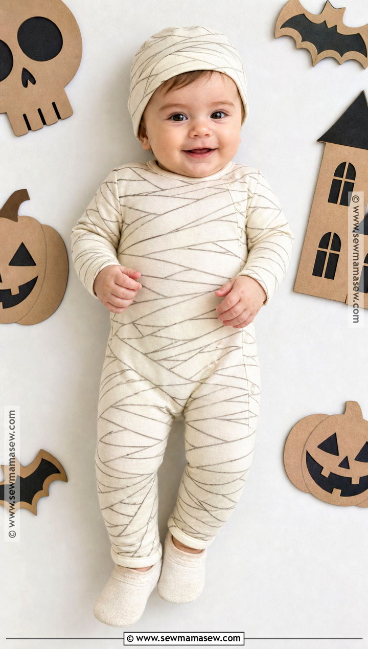 Baby Mummy Costume - 50 baby halloween costumes