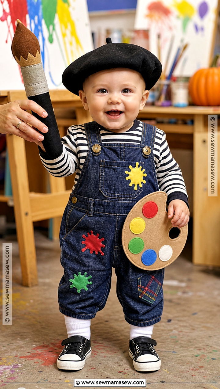 Baby Painter Costume - 30 funny baby halloween costumes