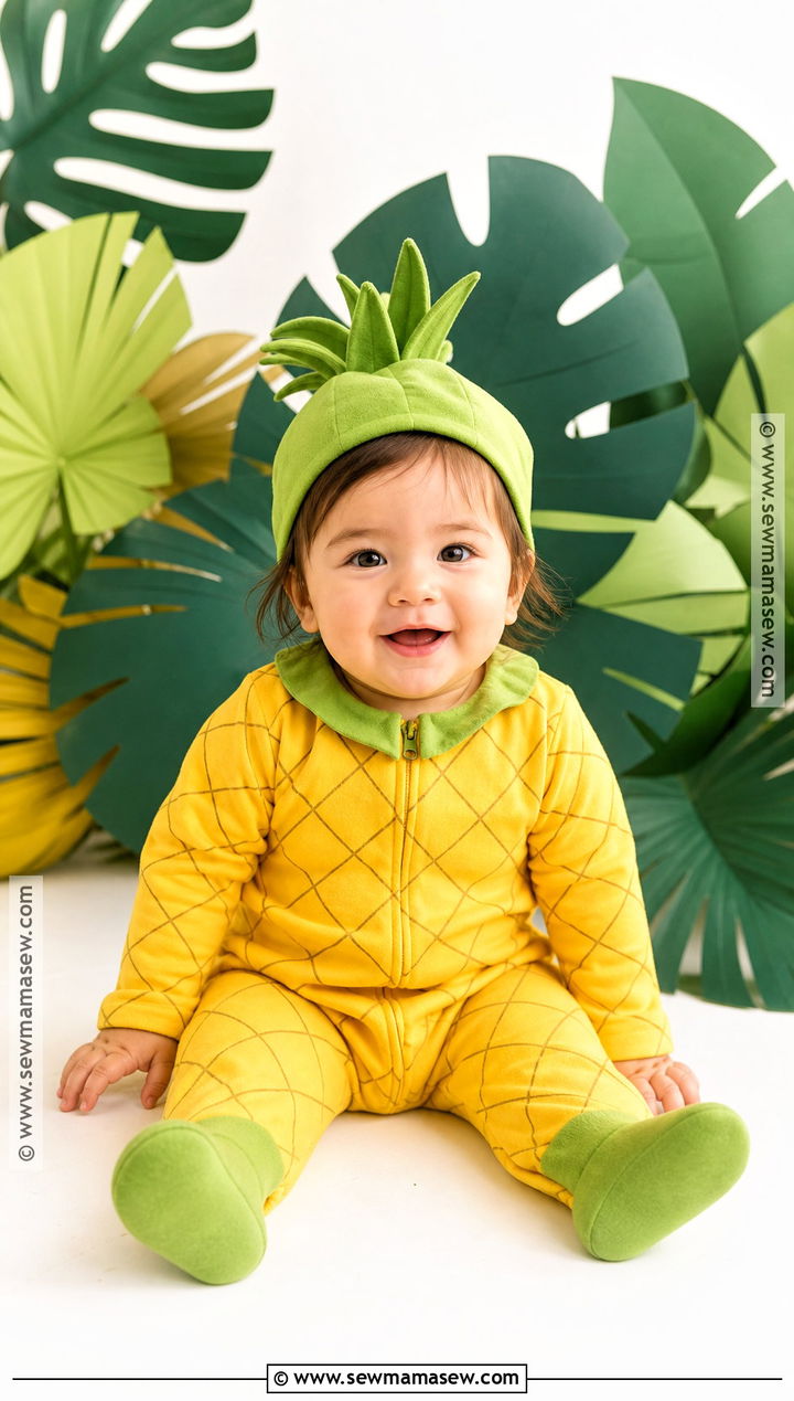 Baby Pineapple Costume - 50 baby halloween costumes