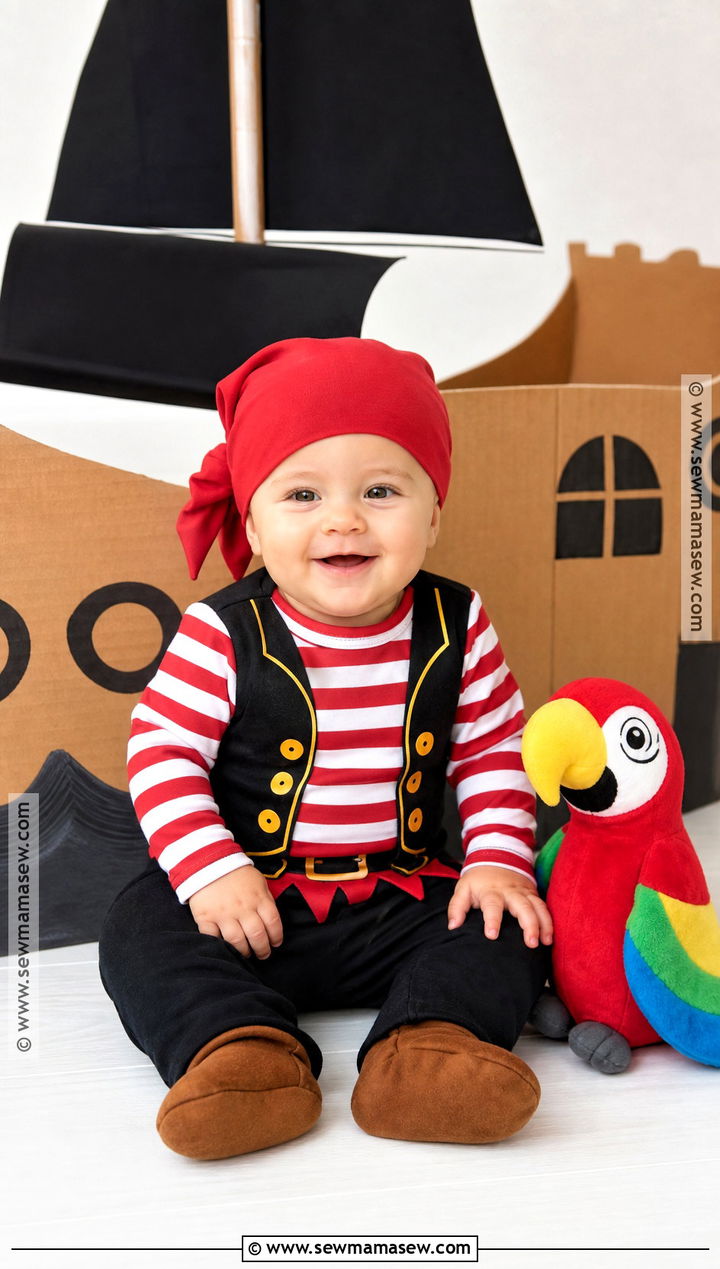 Baby Pirate Costume - 50 baby halloween costumes