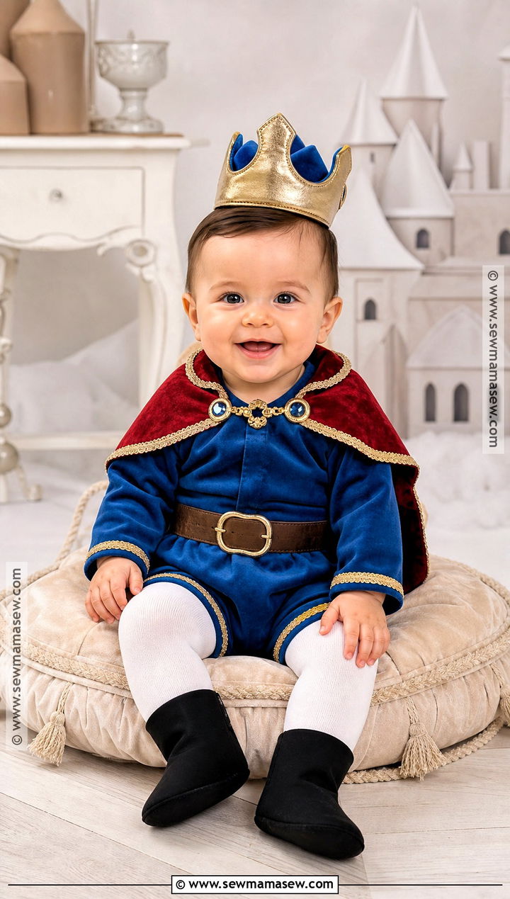 Baby Prince Costume With Soft Crown - 30 baby costumes for boys