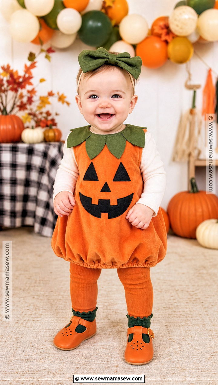 Baby Pumpkin Dress Costume - 30 baby pumpkin costume ideas