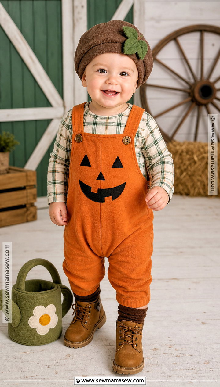 Baby Pumpkin Farmer Costume - 30 baby pumpkin costume ideas