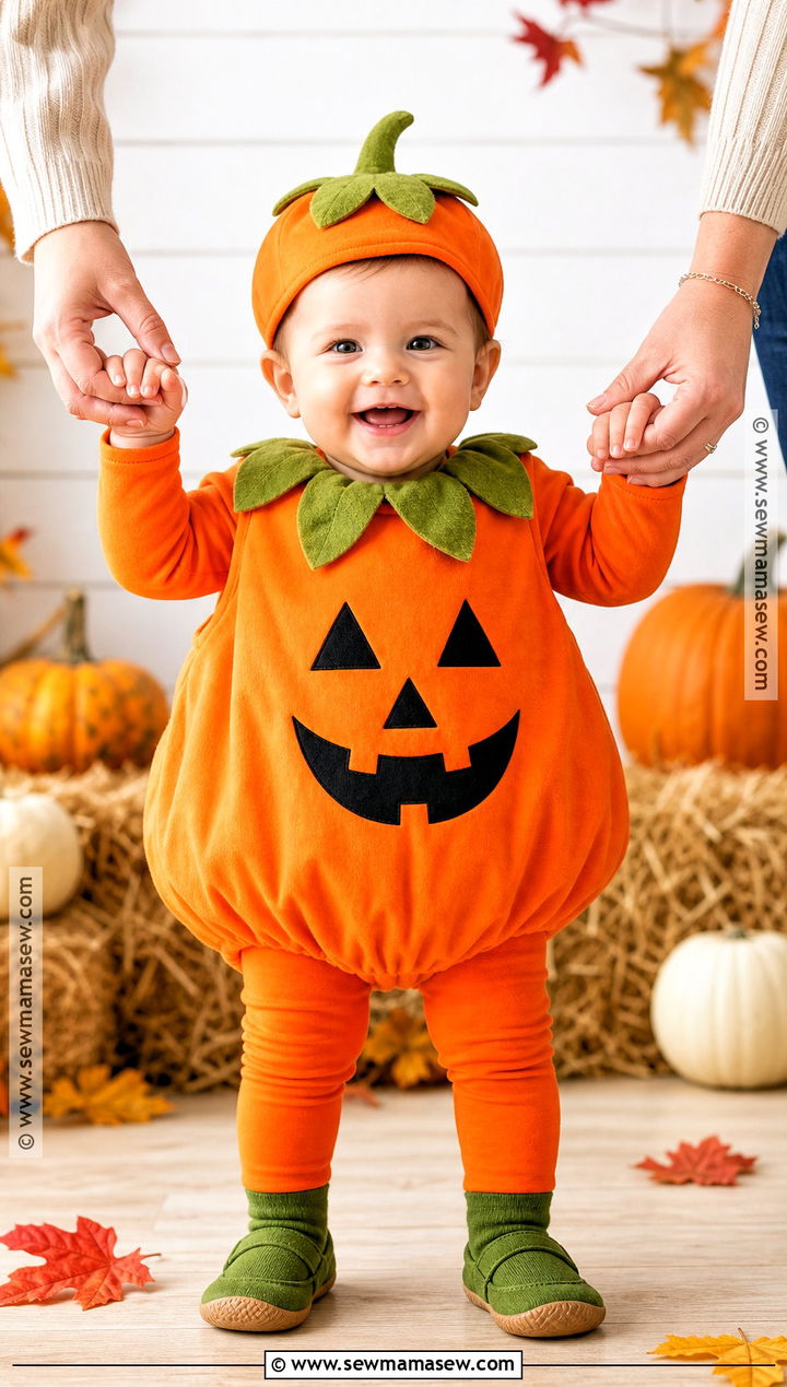 Baby Pumpkin Halloween Costume - 35 one year old halloween costume ideas