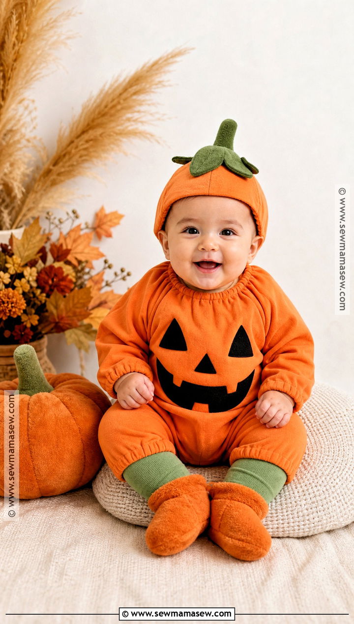 Baby Pumpkin Halloween Costume - 40 baby halloween costumes for boys