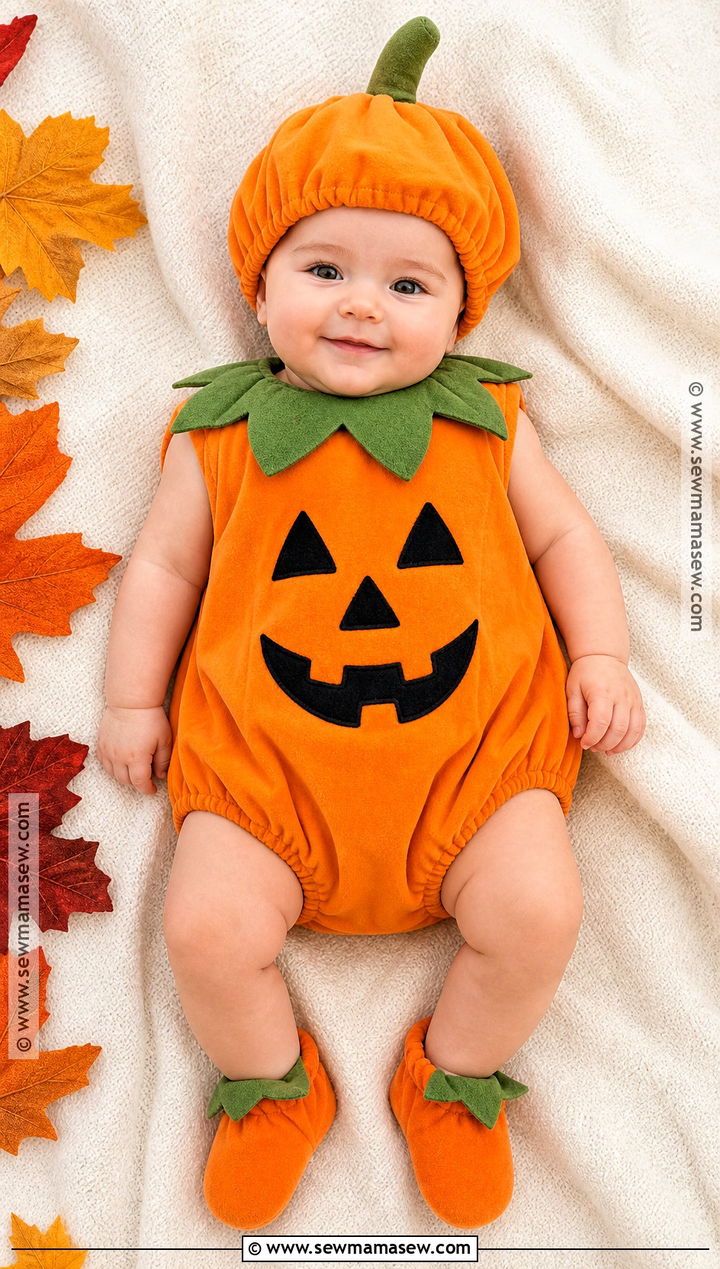 Baby Pumpkin Halloween Costume - 30 halloween costumes with for babies