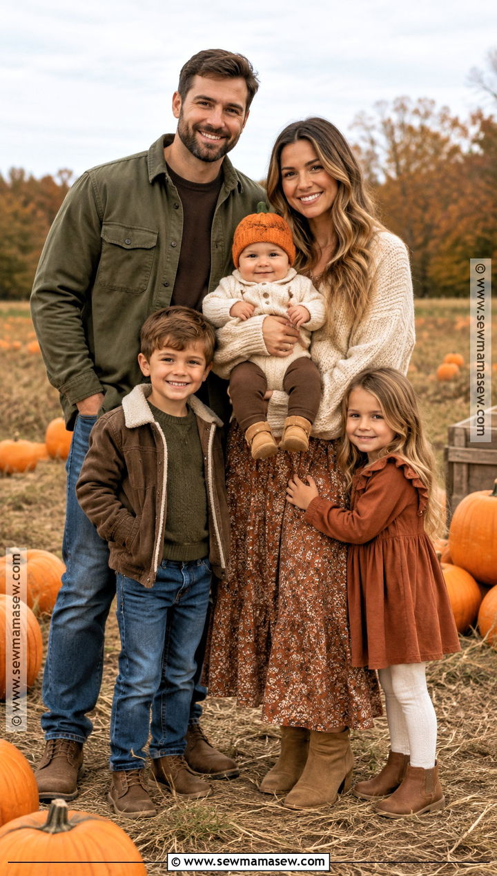 Baby Pumpkin Hat With Matching Family Outfits - 20 baby pumpkin hat ideas